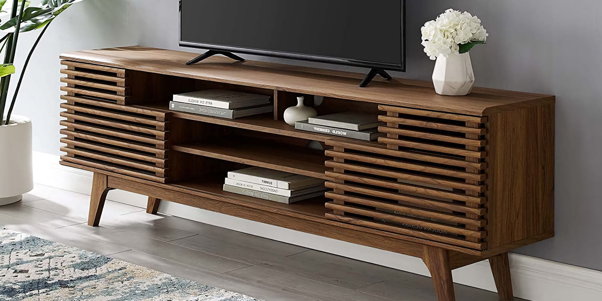 Make A Statement With Modway's Expansive 71 Inch Mid Century Tv Stand:  $268.50 (reg (View 10 of 10)