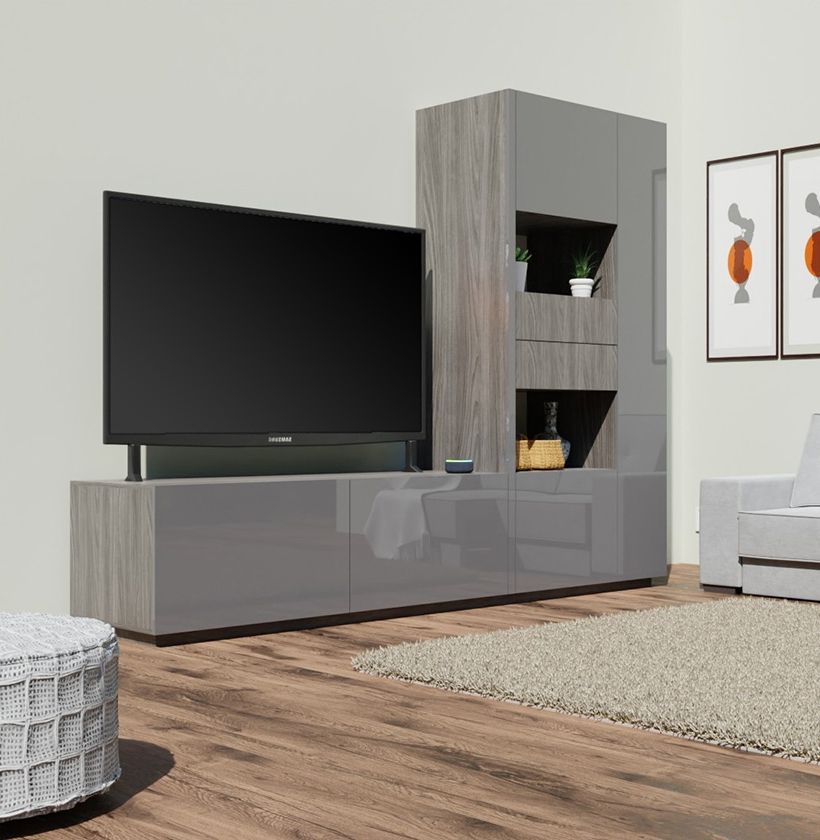 Matte Tv Stands Intended For Well Known Scarlett L Shaped Tv Stand – Unique L Shape (View 2 of 10)