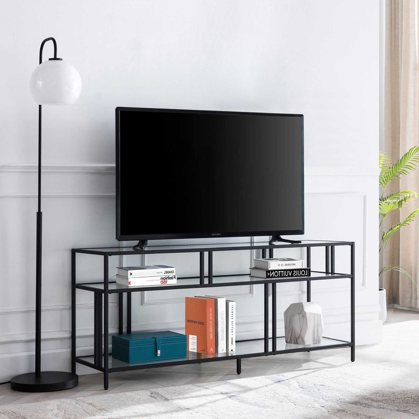 Metal Base Tv Stands In Well Liked Glass And Metal Tv Stands – Ideas On Foter (View 3 of 10)