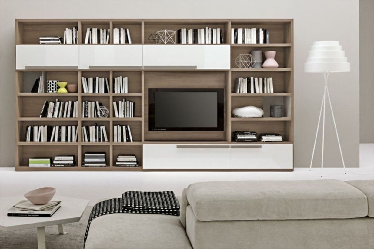 Modern Living Room Wall, Living Room Wall Units, Shelving Units Living Room Intended For Most Popular Contemporary Tv Stands With Shelf (View 6 of 10)