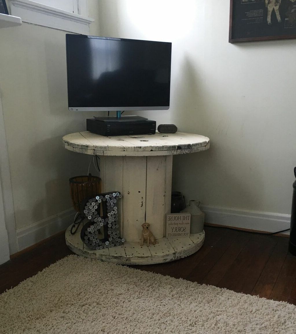 Most Recently Released Diy Tv Stand Ideas 2021: 21+ Pocket Friendly Ideas For Home Intended For Drum Shaped Tv Stands (View 5 of 10)