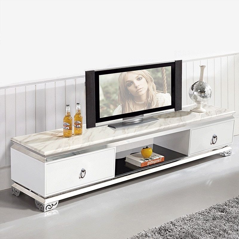 Most Recently Released Durable&modern Tv Stands Marble Top, Stainless Steel Tv Stand ,tv Cabinet  ,fashion Tv Bench Oem Home Furniture Send From China – Tv Stands –  Aliexpress Throughout Stone Top Tv Stands (View 9 of 10)