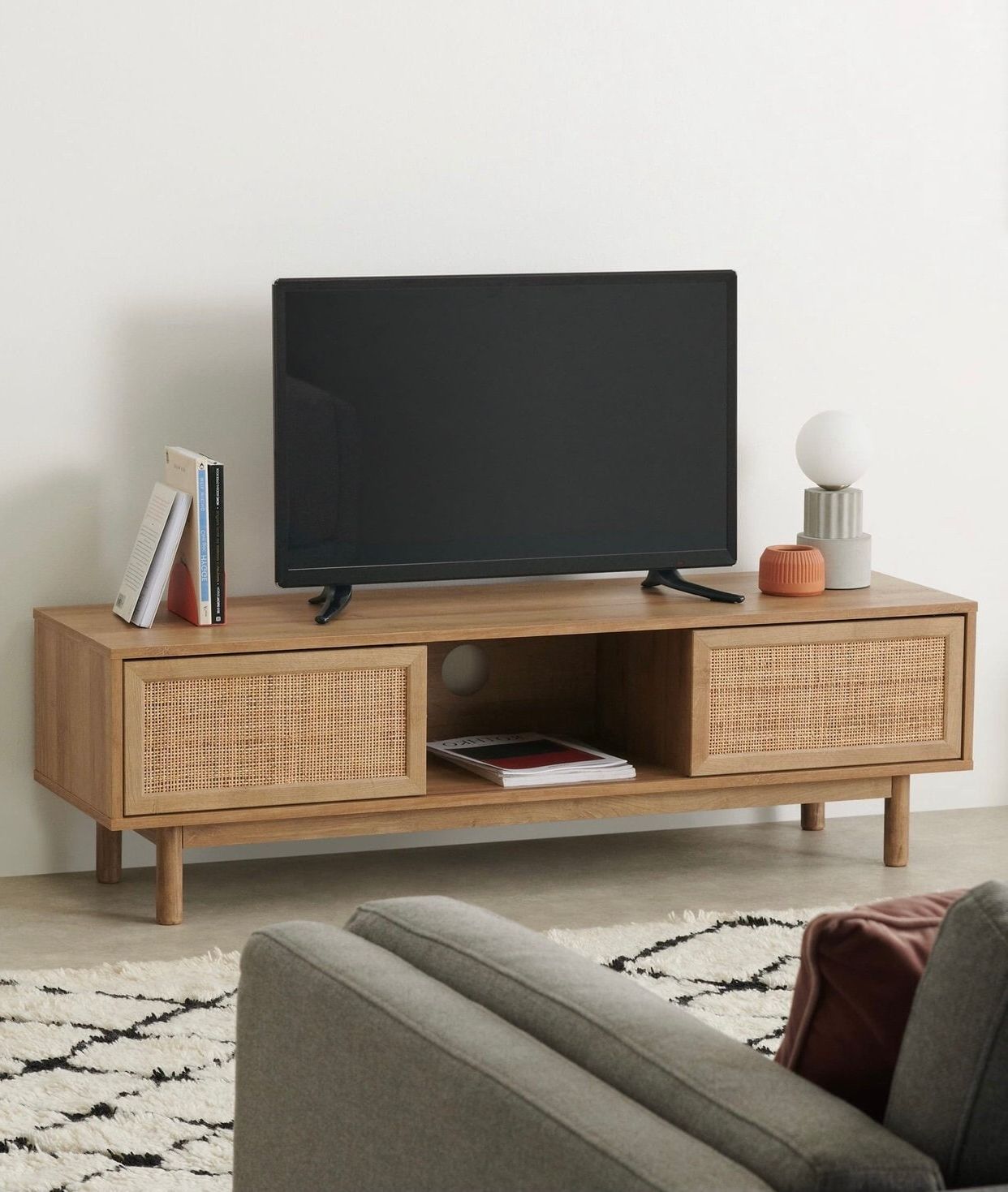 Most Recently Released Rattan Tv Stand – Etsy France With Regard To Rattan Tv Stands (View 7 of 10)
