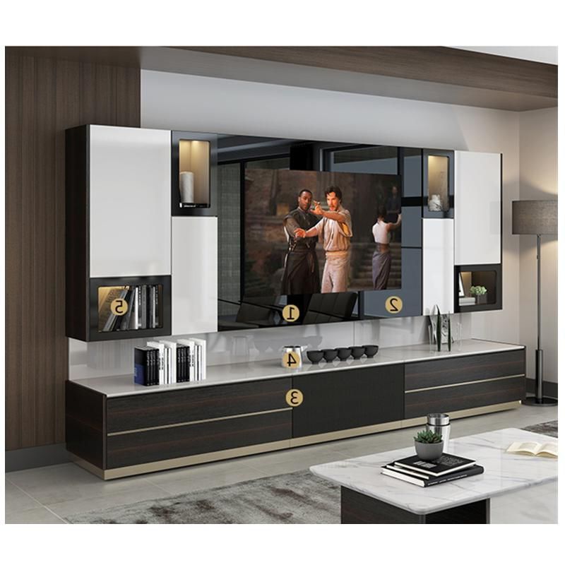 Newest Slat Tv Stands Within Modern Living Room Flat Tv Stand Entertainment Center (View 10 of 10)