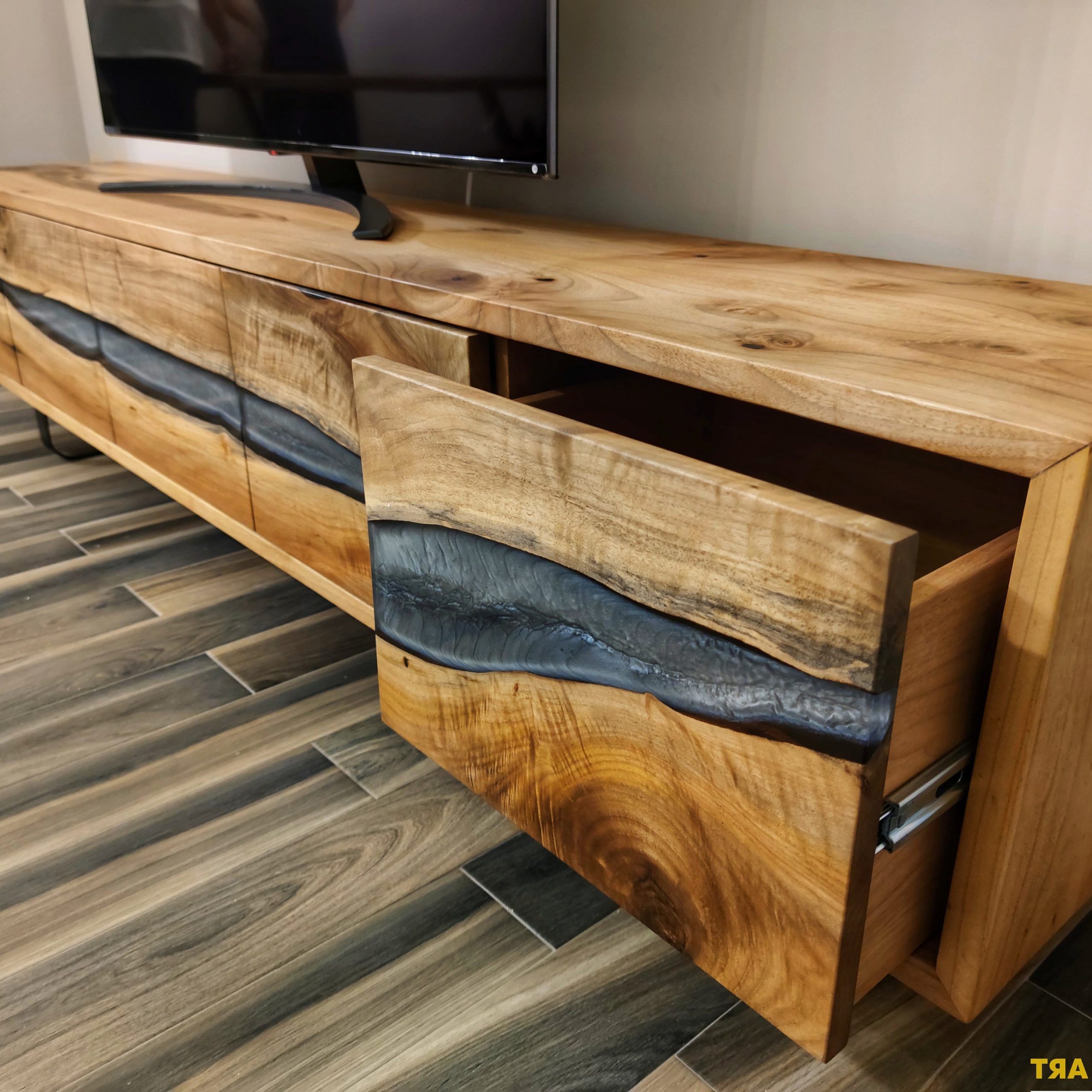 Resin Tv Stands Within Well Known Resin Tv Unit – Etsy (View 3 of 10)