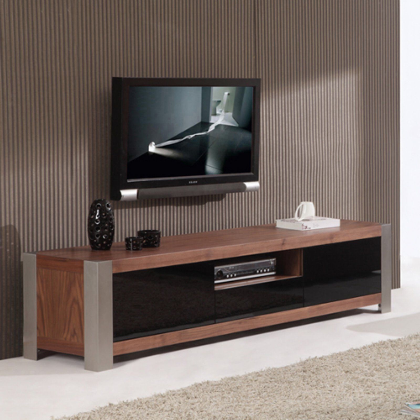 Trendy Brushed Stainless Steel Tv Stands Pertaining To Stainless Steel Tv Stand – Ideas On Foter (View 5 of 10)