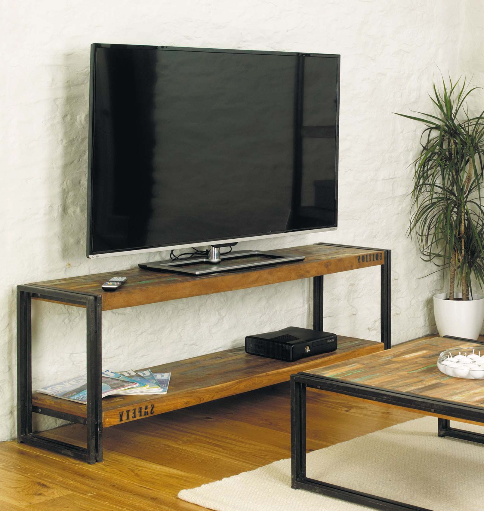Tv Stand Metal  And Wood, Tv Stand Ideas For Small Spaces, Tv Stand Wood (View 2 of 10)