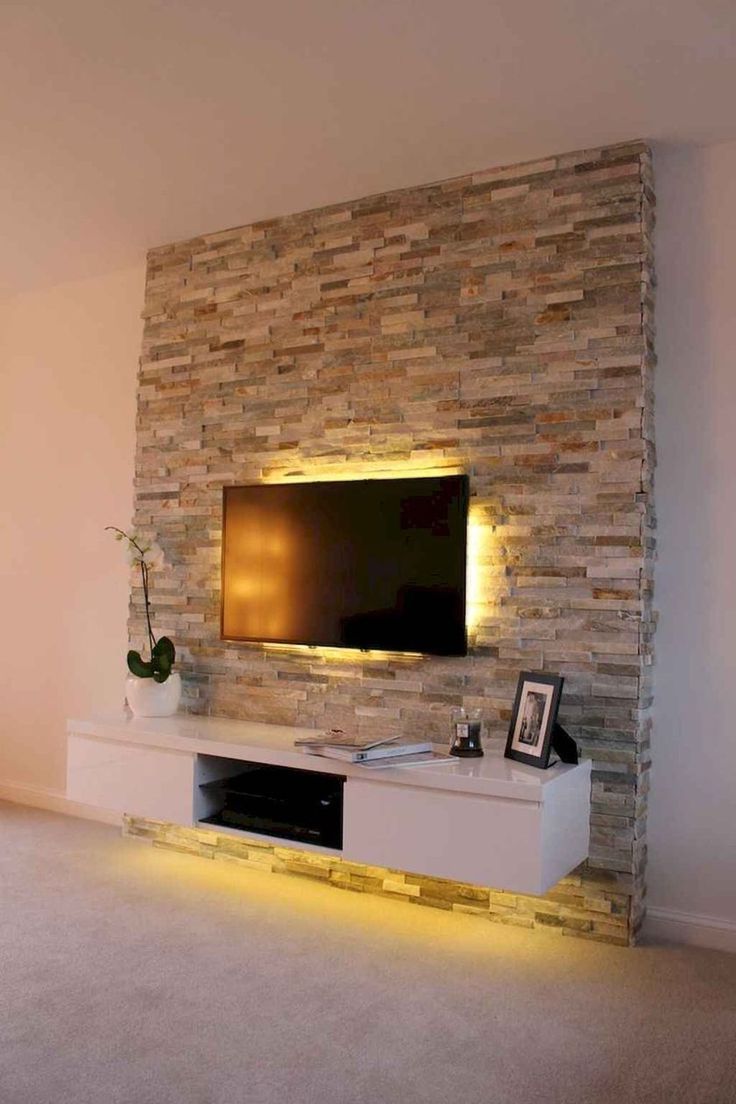 Tv Wall Decor, Trendy Living  Rooms, Tv Stand Modern Design Throughout Current Deco Stone Tv Stands (View 1 of 10)