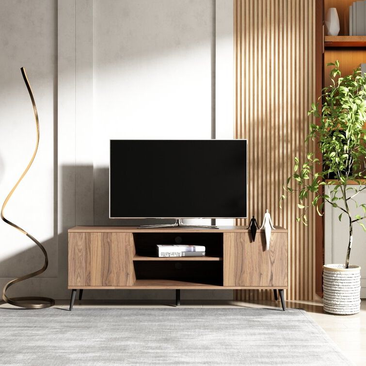 Wayfair Within Latest Contemporary Tv Stands With Shelf (View 5 of 10)
