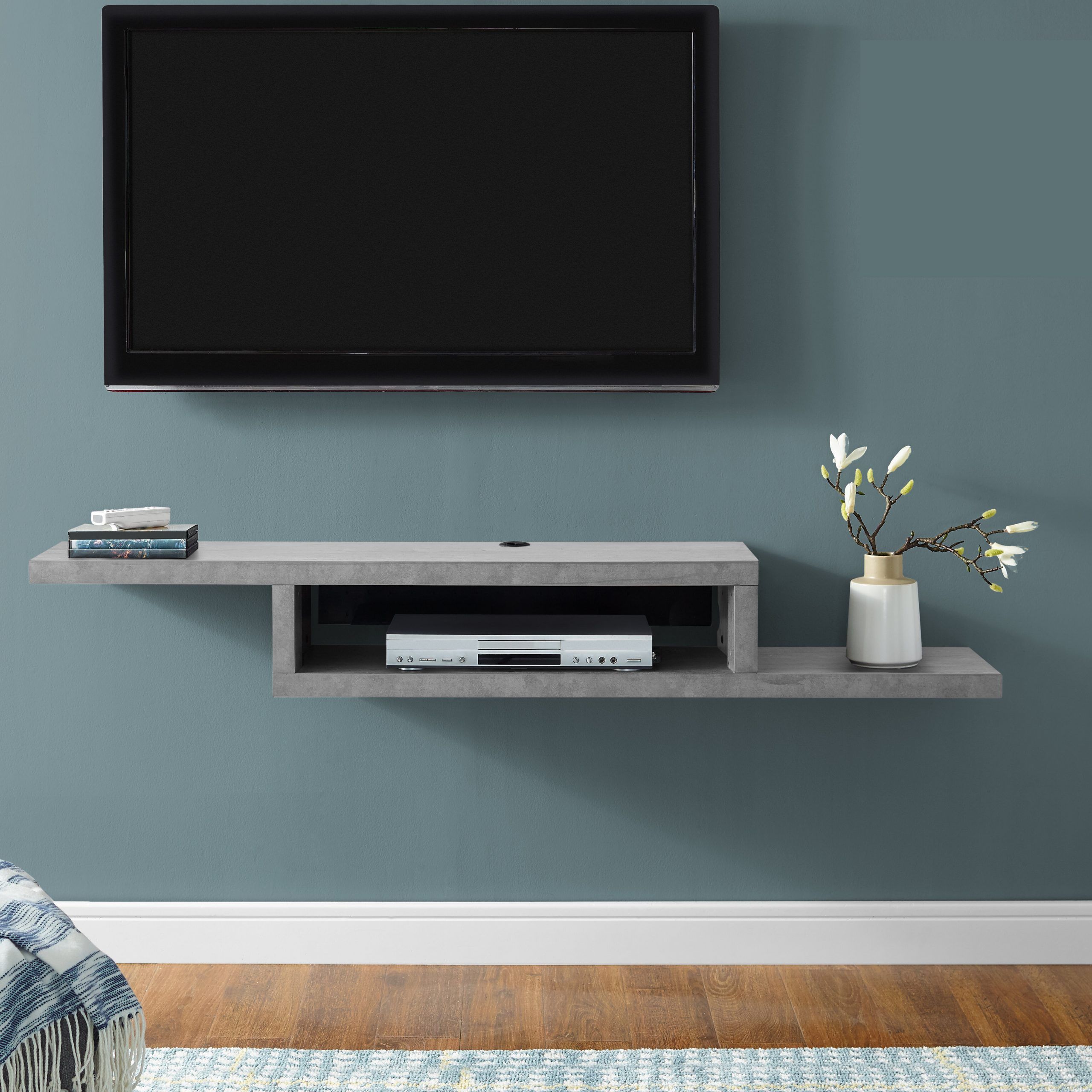 Wayfair Within Tv Stands With Shelf (View 4 of 10)