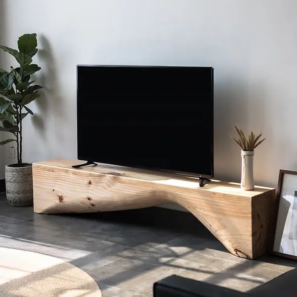 Well Known Rectangle Tv Stands With Regard To Farmhouse Rectangular 2000mm Tv Stand Pine Tv Console In Oak For Tv Up To  2159mm Homary (View 2 of 10)