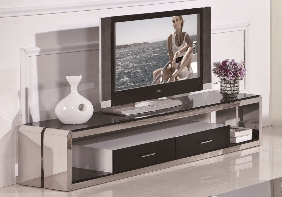Well Liked Brushed Stainless Steel Tv Stands For Stainless Steel Tv Stand – Ideas On Foter (View 2 of 10)