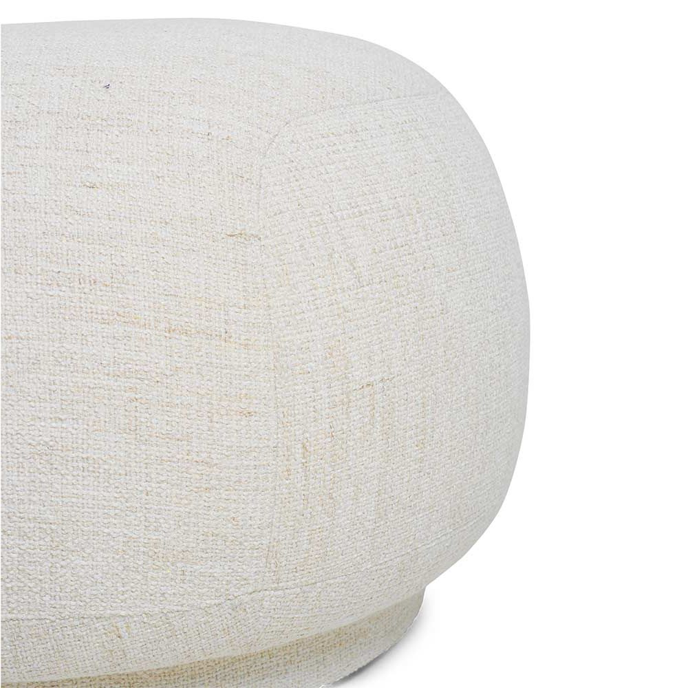 2018 Off White Ottomans Throughout Rico Ottoman – Boucle Off White – Rouse Home (View 3 of 10)