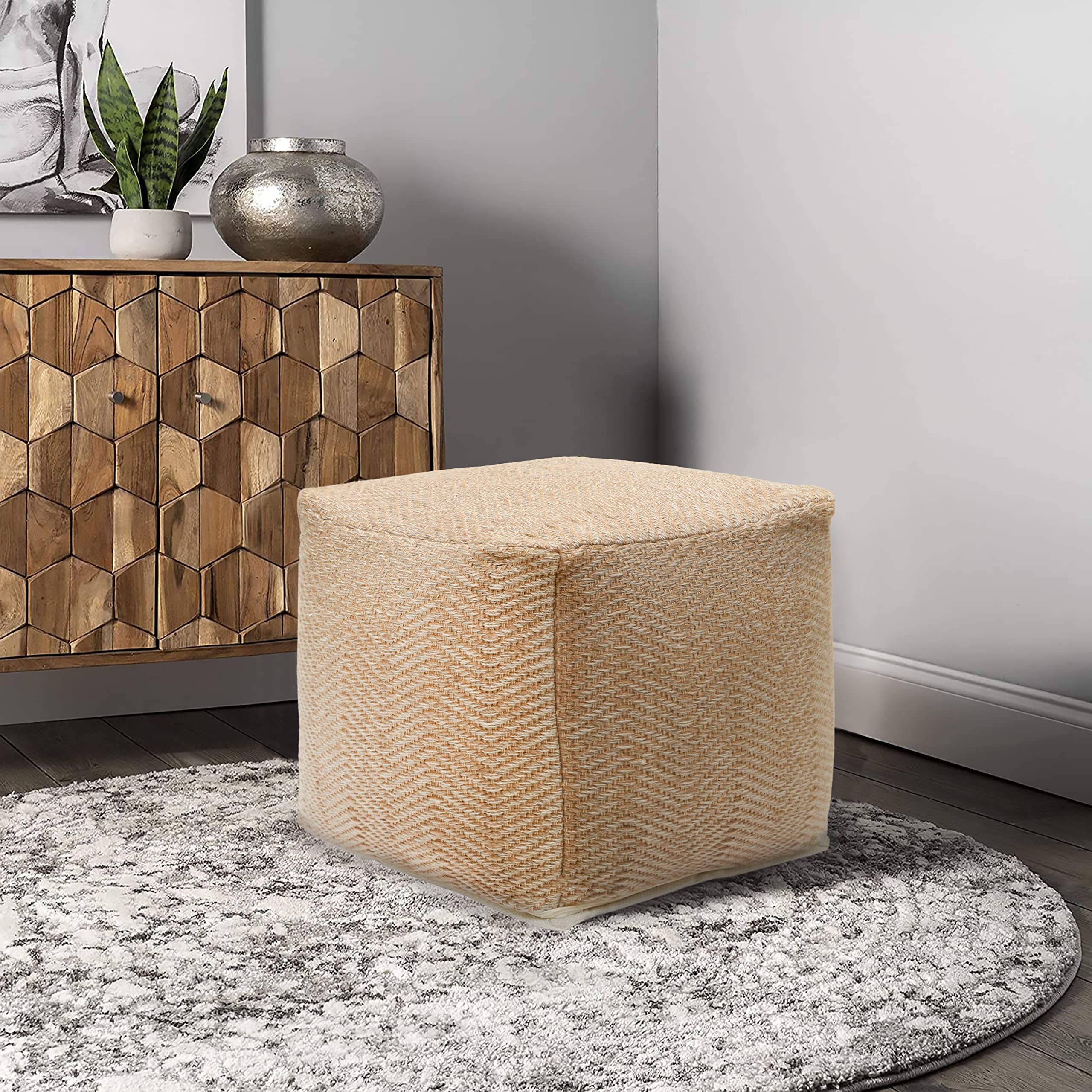 [%amazon: Woven St. Hand Woven Ottoman Indoor/outdoor Pouf | 100%  Polyester | Footrest | Zipper Cover With Filling | Printed Floor Chair |  For Living Room, Bedroom, Kids Room |16x16x16 Inch – Taupe : Home & Kitchen Inside Most Popular Polyester Handwoven Ottomans|polyester Handwoven Ottomans Pertaining To Popular Amazon: Woven St. Hand Woven Ottoman Indoor/outdoor Pouf | 100%  Polyester | Footrest | Zipper Cover With Filling | Printed Floor Chair |  For Living Room, Bedroom, Kids Room |16x16x16 Inch – Taupe : Home & Kitchen|most Recent Polyester Handwoven Ottomans Throughout Amazon: Woven St. Hand Woven Ottoman Indoor/outdoor Pouf | 100%  Polyester | Footrest | Zipper Cover With Filling | Printed Floor Chair |  For Living Room, Bedroom, Kids Room |16x16x16 Inch – Taupe : Home & Kitchen|well Known Amazon: Woven St (View 1 of 10)