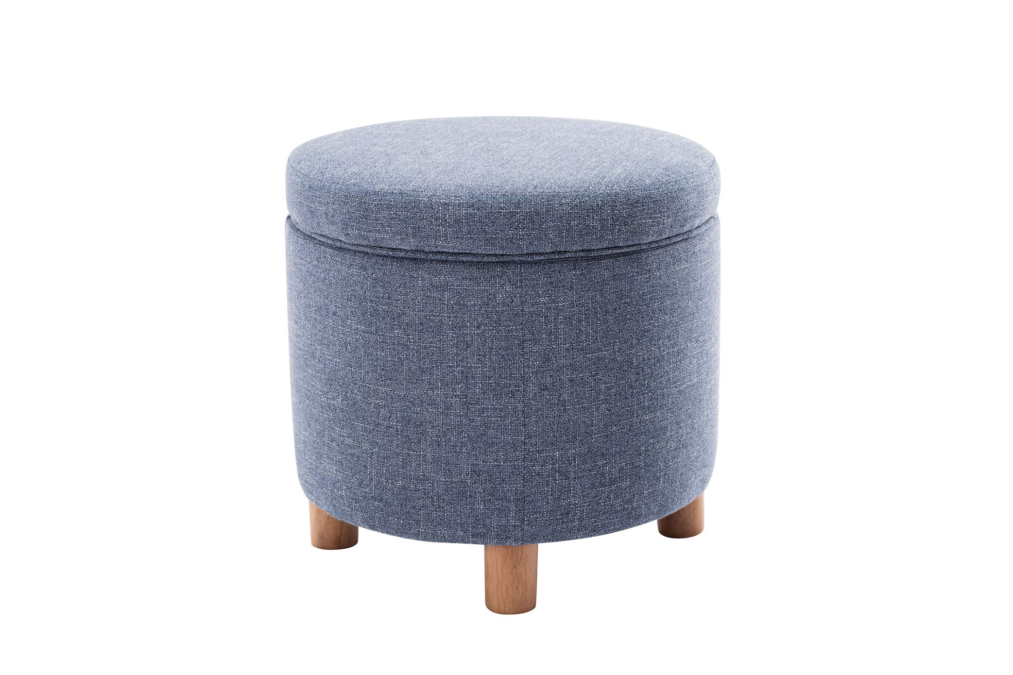 Amazon: Wovenbyrd 19 Inch Storage Ottoman With Lift Off Lid, Blue  Fabric : Everything Else Regarding Most Popular 19 Inch Ottomans (Photo 6 of 10)