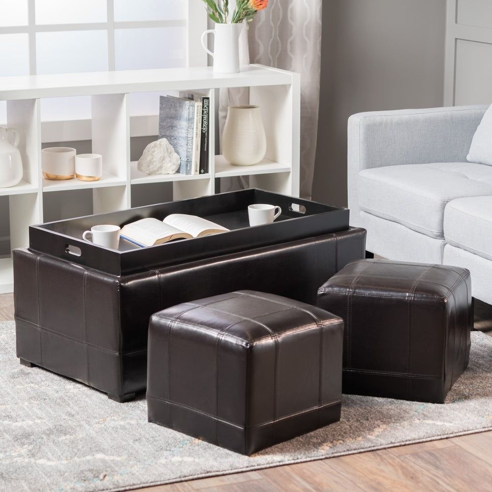 Buy Tray Top Ottomans & Storage Ottomans Online At Overstock (View 2 of 10)