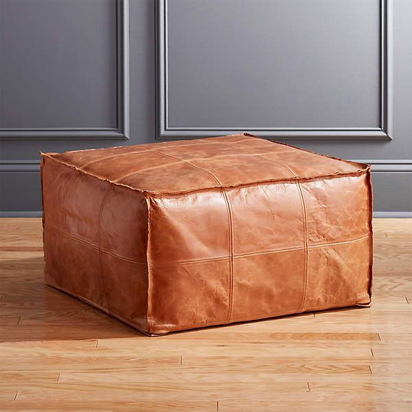 Cb2 Regarding Well Liked Square Pouf Ottomans (View 2 of 10)