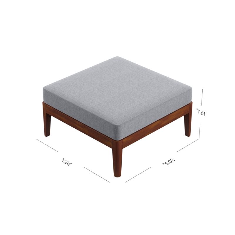 Cymax Business With Ottomans With Walnut Wooden Base (View 1 of 10)