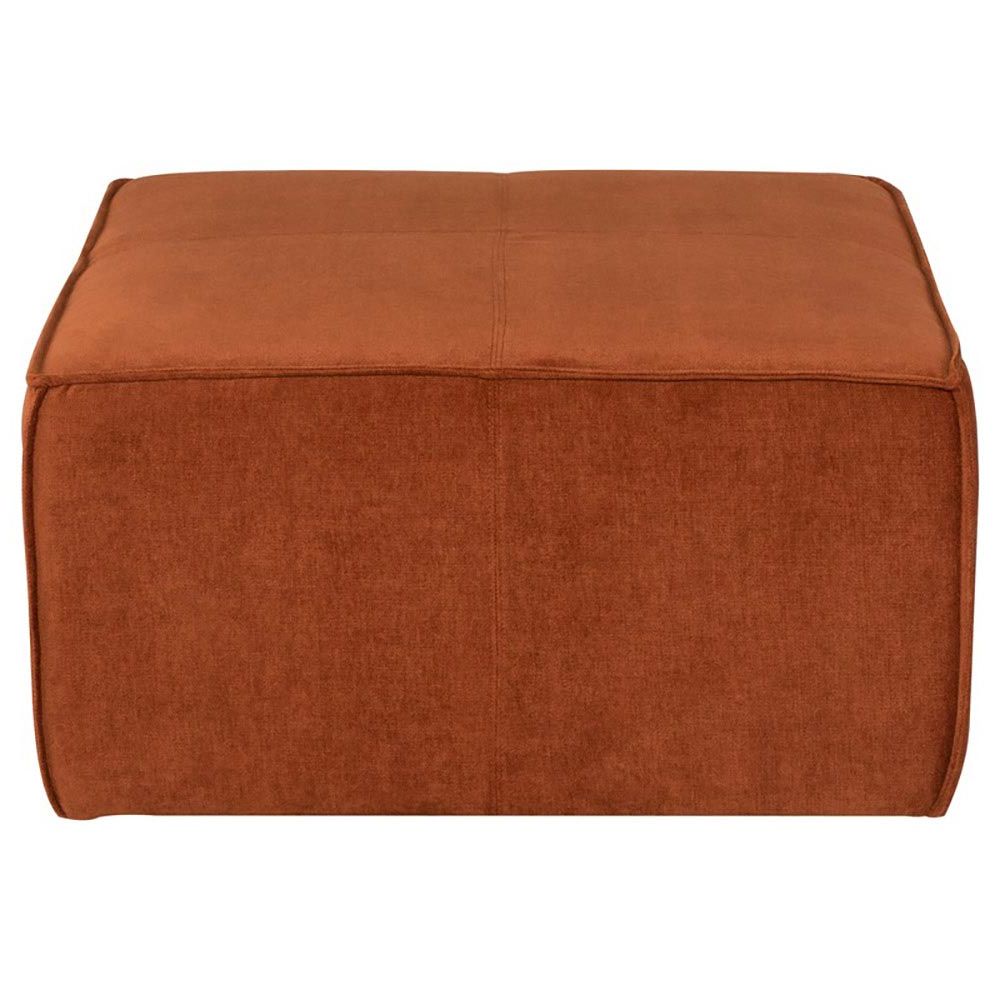 Fashionable Santina Ottoman – Terracotta – Rouse Home With Terracotta Ottomans (View 6 of 10)