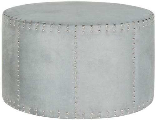 Mcr4640f Ottomans – Furnituresafavieh In Current Upholstery Soft Silver Ottomans (View 6 of 10)