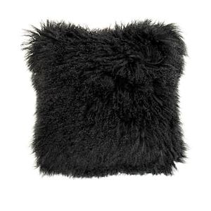 Most Popular Satin Black Shearling Ottomans For Sheepskin – Ottomans – Living Room Furniture – The Home Depot (View 1 of 10)