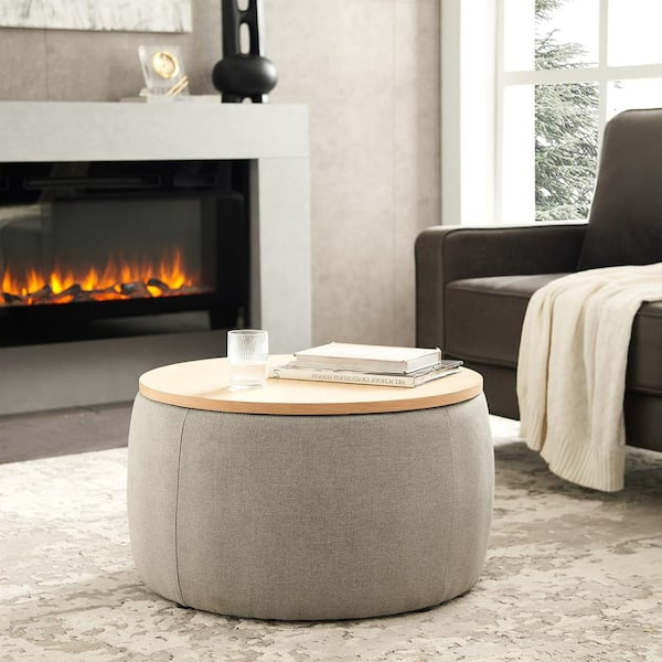 Featured Photo of 2024 Best of Light Gray Ottomans