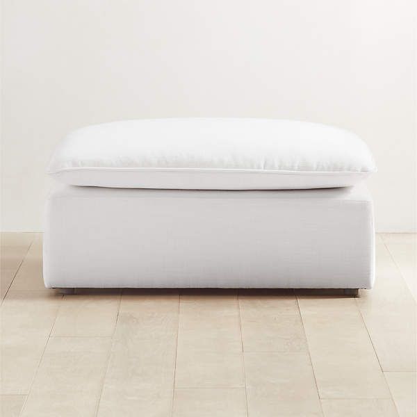 Newest Lumin Snow White Ottoman (View 7 of 10)
