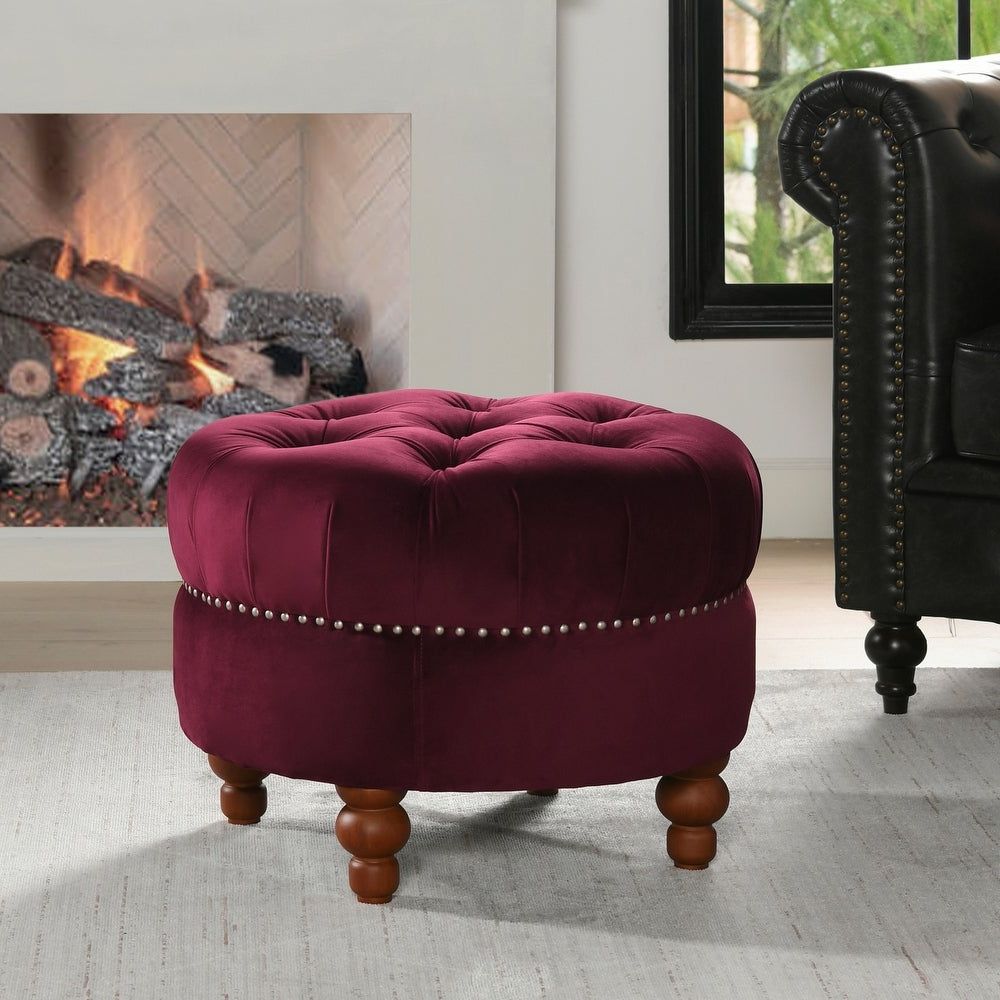 Popular Buy Size Small Burgundy Ottomans & Storage Ottomans Online At Overstock (View 2 of 10)