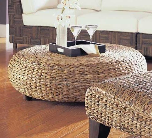 Rattan Ottomans With Current Rattan Ottomans – Ideas On Foter (View 2 of 10)