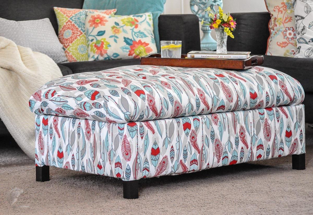 Recent Diy Upholstered Storage Ottoman – How To Build An Ottoman – Full Tutorial Within Upholstered Ottomans (View 8 of 10)