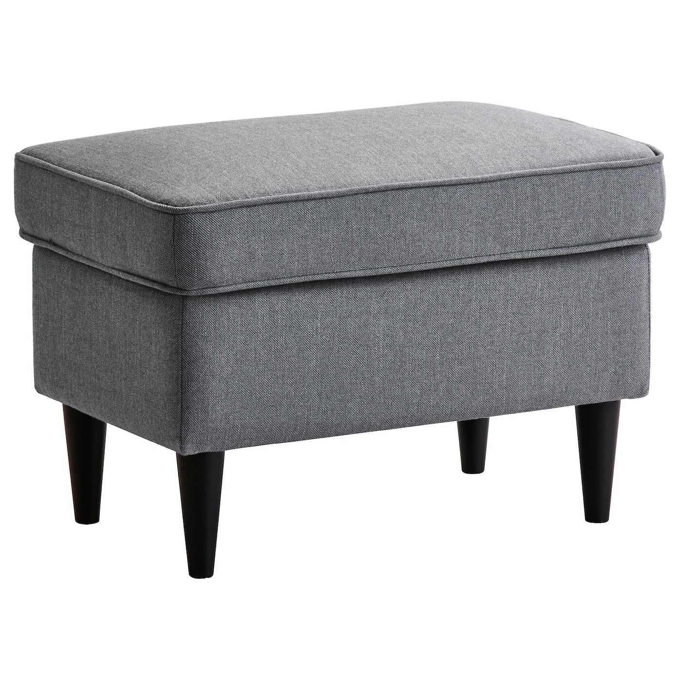 Strandmon Ottoman, Nordvalla Dark Gray – Ikea For Most Popular Gray Ottomans (Photo 8 of 10)