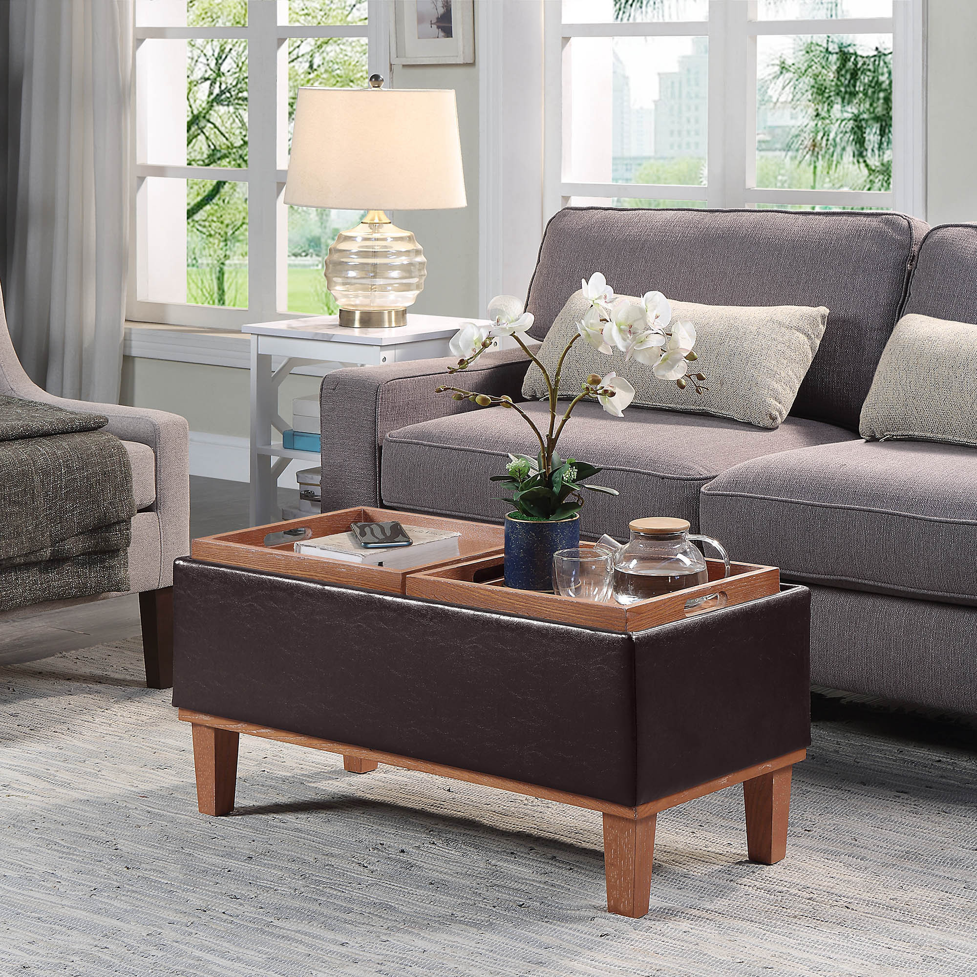 Wayfair Inside Ottomans With Stool And Reversible Tray (View 7 of 10)