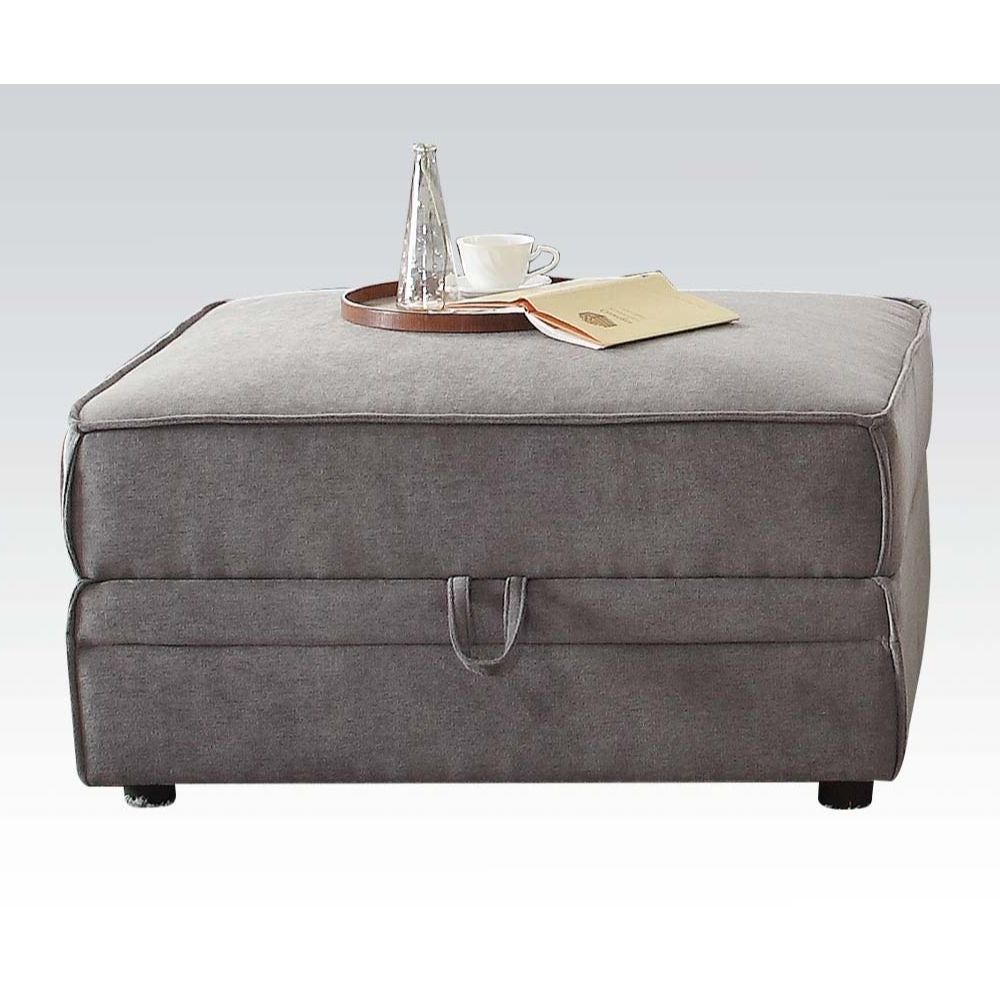 Well Known Q Max Soft Upholstery Velvet Tight Back Seat Cushion Ottoman – On Sale –  Overstock – 33702428 Regarding Upholstery Soft Silver Ottomans (View 5 of 10)
