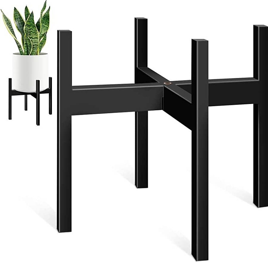 14 Inch Plant Stands Inside Most Popular Amazon: Zmtech 14 Inch Metal Plant Stand For Indoor And Outdoor Plants  Mid Century Plant Stand Black Plant Holder Corner Plant Stand For Patio  Home Outside Decor : Patio, Lawn & Garden (View 2 of 10)