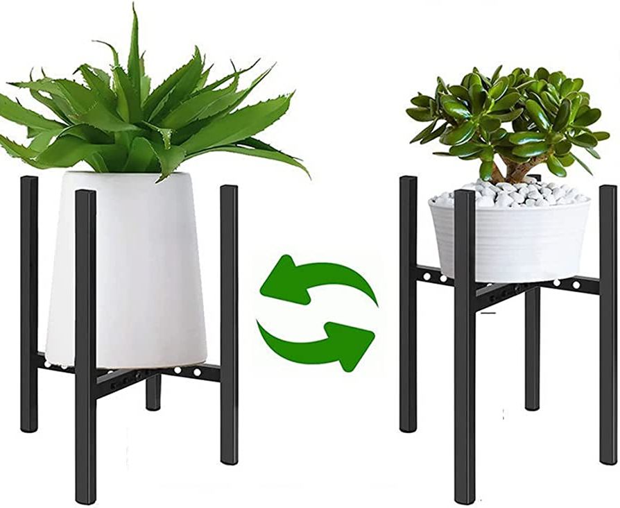15.5 Inch Plant Stands In 2017 Amazon: Yfeen Plant Pot Holder Adjustable Plant Stand( 8 To 11in) Metal  Mid Century Modern Pot Plant Stand Indoor Outdoor Pot Stand ( (View 2 of 10)