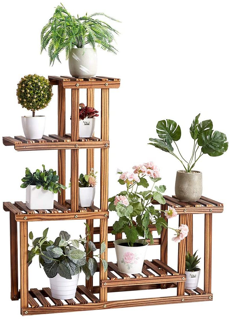 34 Inch Plant Stands Throughout Favorite Rose Home Fashion Solid Pine Wood Plant Stand, Plant Stands Indoor, Outdoor Plant  Stand, Plant Shelf, Plant Stands, Antirust Screws, Overall Size: 33×34 Inch  – Walmart (View 5 of 10)
