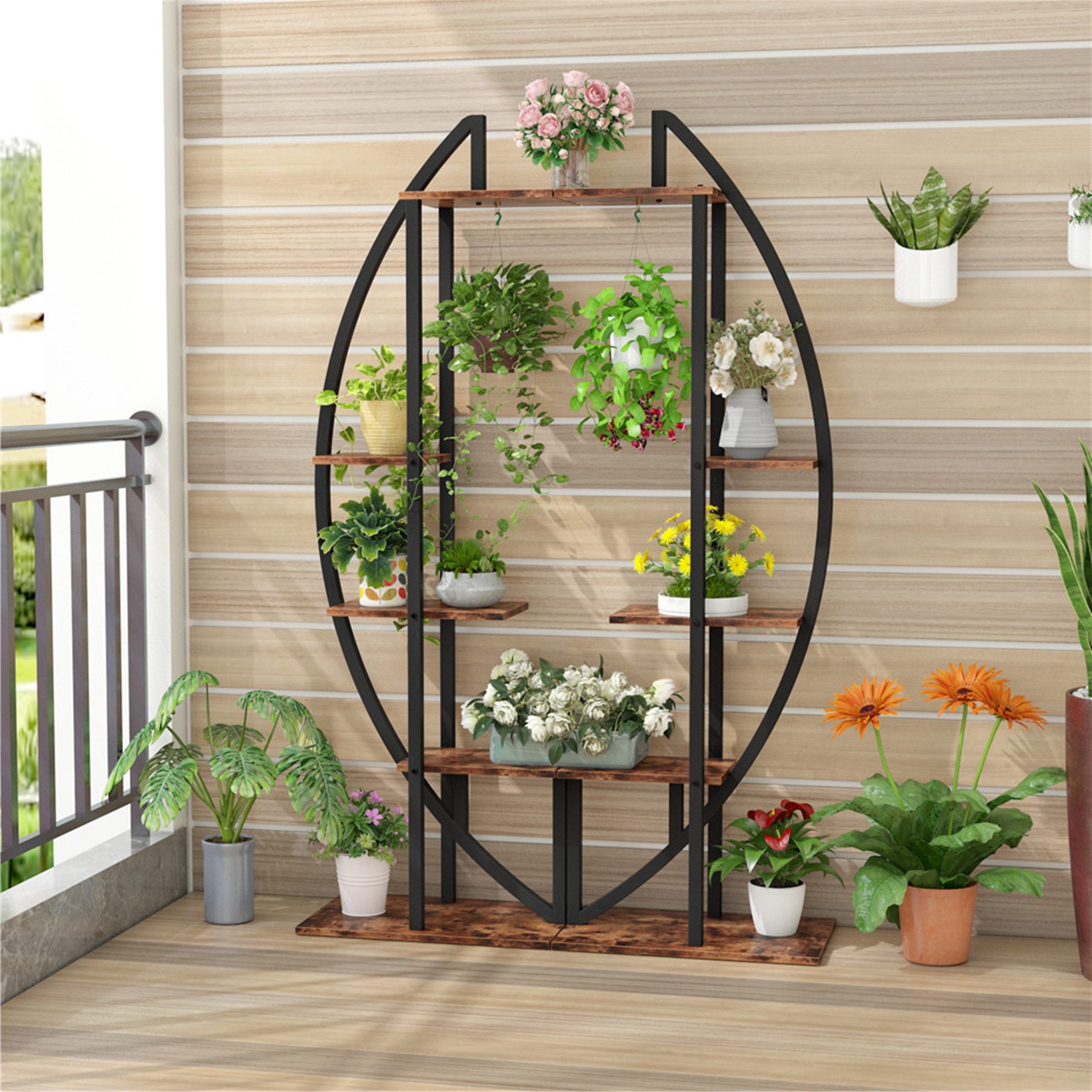 Best And Newest 5 Tier Patio Flower Rack Plant Stands (set Of 2) – Overstock – 30393784 Regarding 5 Inch Plant Stands (View 10 of 10)