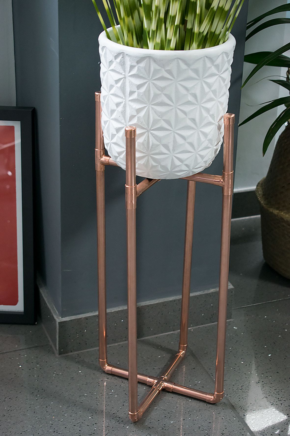 Best And Newest Copper Plant Stands Throughout How To Make A Diy Copper Plant Stand – Caradise (View 2 of 10)