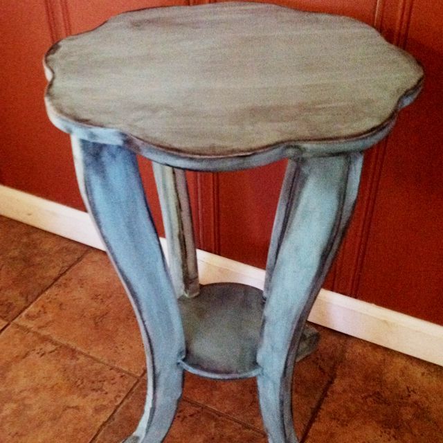 Best And Newest Wooden Plant Stand Spray Painted, Distressed & Glazed!! Repurposed &  Revived Creations Page … (View 1 of 10)