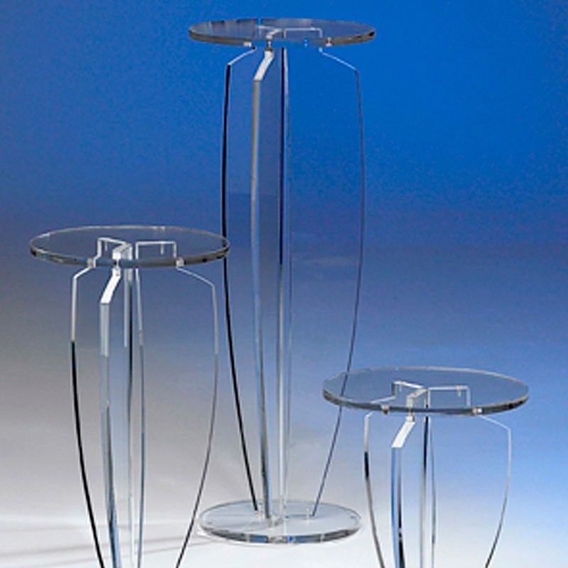 Clear Plant Stands With Preferred Furniture Plexi – Plant Stand Colo Clear Large Size (Photo 7 of 10)