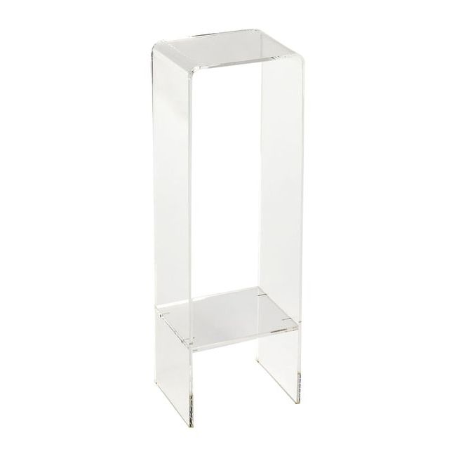 Crystal Clear Plant Stands Within 2017 Offex Crystal Clear Acrylic Rectangular Plant Stand – Overstock –  (View 7 of 10)