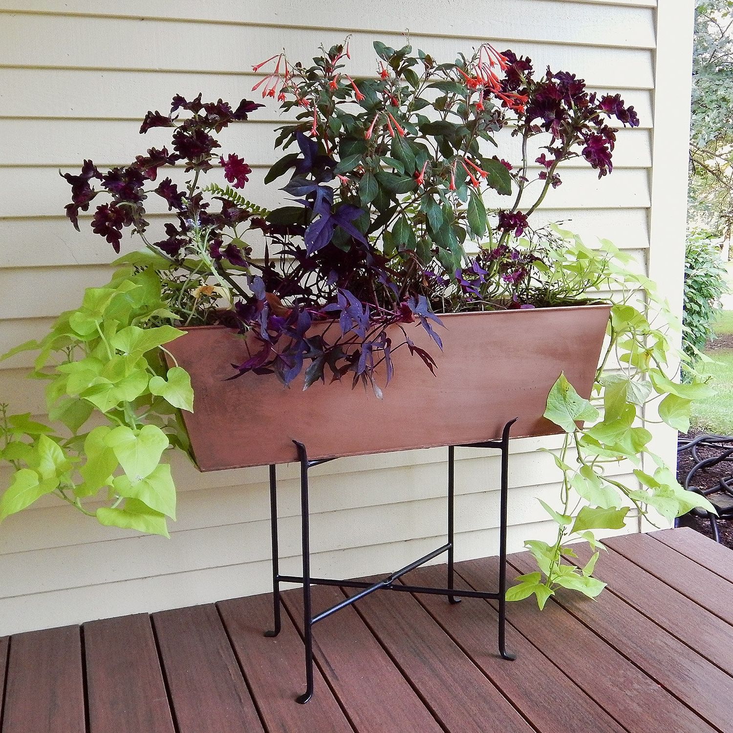 Current Plant Stands With Flower Box Throughout Folding Wrought Iron Stand 4 For Planter Tub Flower Box Stand – Etsy Hong  Kong (View 3 of 10)