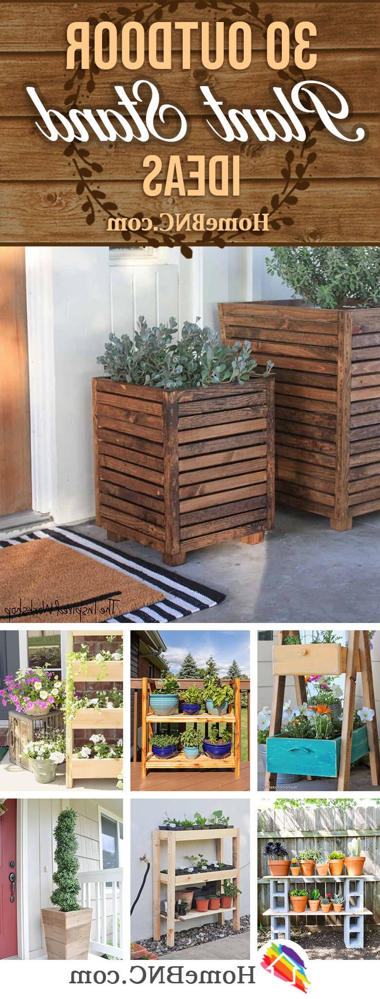 Fashionable 30 Best Diy Outdoor Plant Stand Ideas To Add Color To Your Porch In 2022 In Outdoor Plant Stands (View 3 of 10)