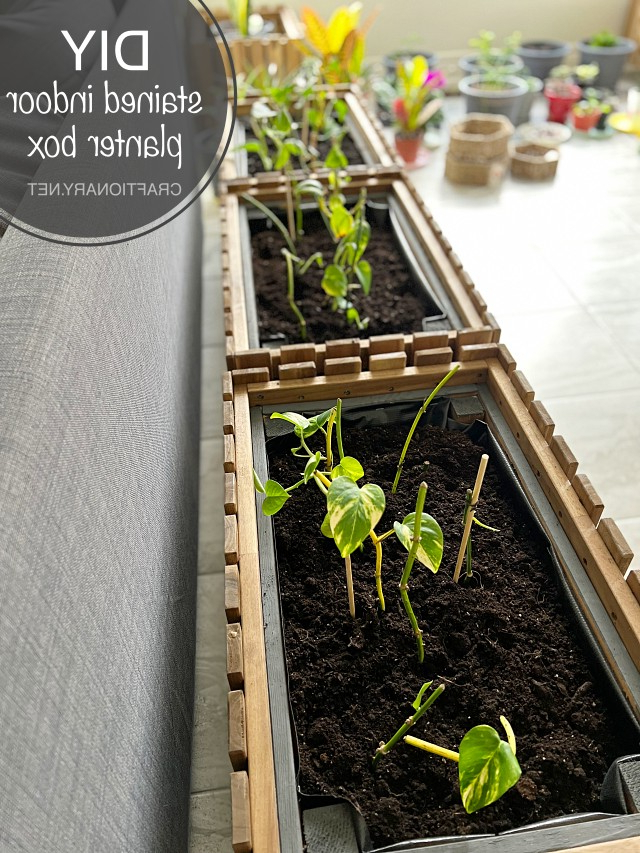 Fashionable Diy Indoor Planter Box Idea With Ikea Plant Stand Flower Box – Craftionary Intended For Plant Stands With Flower Box (View 9 of 10)