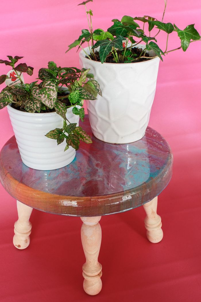 Fashionable Poured Resin Plant Stand – Resin Crafts Blog Within Resin Plant Stands (View 4 of 10)