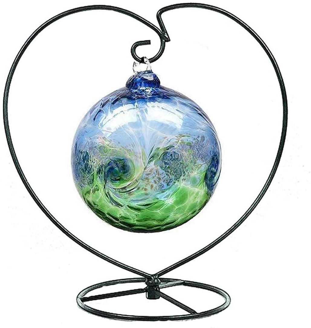 Favorite Globe Plant Stands In Amazon: Ornament Display Stand Air Plant Stand Iron Hanging Stand Flower  Pot Stand Rack Holder For Hanging Glass Globe Witch Ball Terrarium  Christmas Ornament And Home Wedding Decoration(black) (love) : Everything  Else (View 4 of 10)