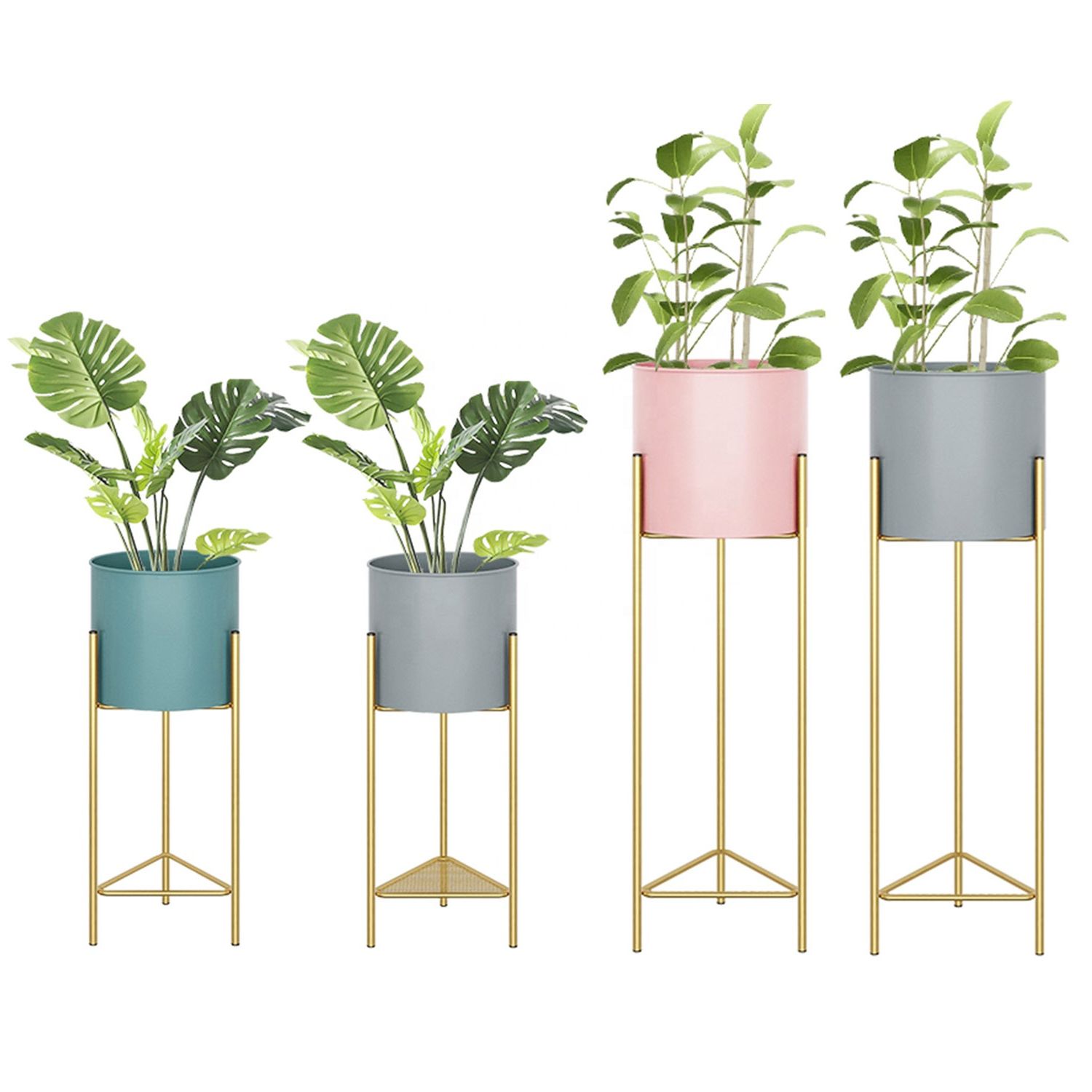 Home Decor Metal Powder Coated Gold Modern Display Indoor And Outdoor Flower  Plant Stand Flower Pots Planter Stand – Buy Flower Plant Stand,flower  Pots,golden Modern Plant Stand Product On Alibaba For Popular Powdercoat Plant Stands (View 7 of 10)