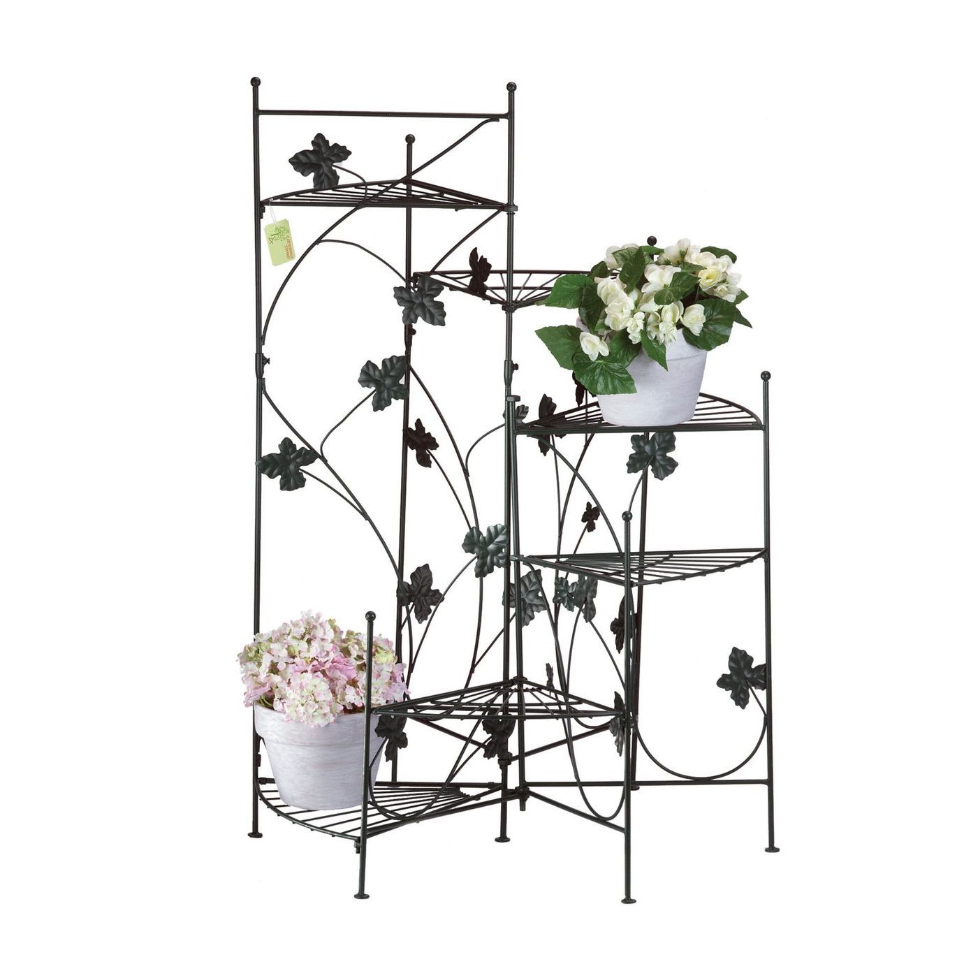 Most Current Ivory Plant Stands Throughout Ivy Design Staircase Plant Stand – Walmart (View 5 of 10)
