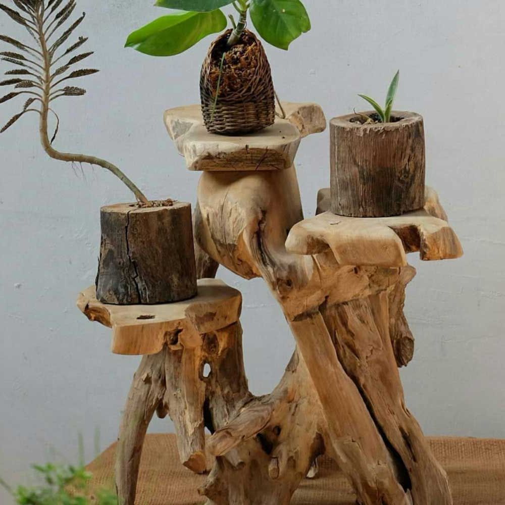 Most Recent 31 Exclusive Plant Stand Ideas To Introduce Into Your Interior With Regard To Rustic Plant Stands (View 1 of 10)