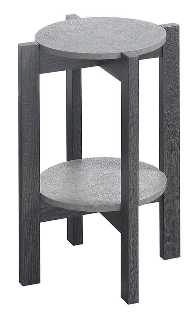 Most Recent Amazon : Plant Stand In Weathered Gray Finish : Patio, Lawn & Garden Within Weathered Gray Plant Stands (View 4 of 10)